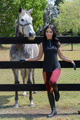 iRide Ida Leggings- Burgundy & Camel